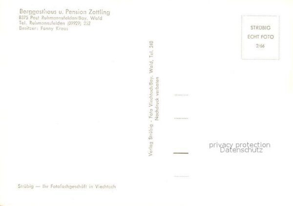 Ruhmannsfelden Berggasthaus Pension Zottling – Bild 2