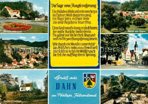 Dahn Heldenfiedhof Ruine Markt Felsenland
