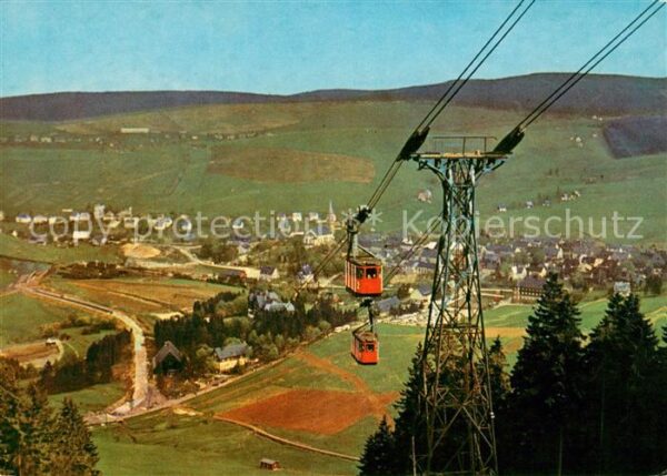 Oberwiesenthal Erzgebirge Panorama Seilbahn