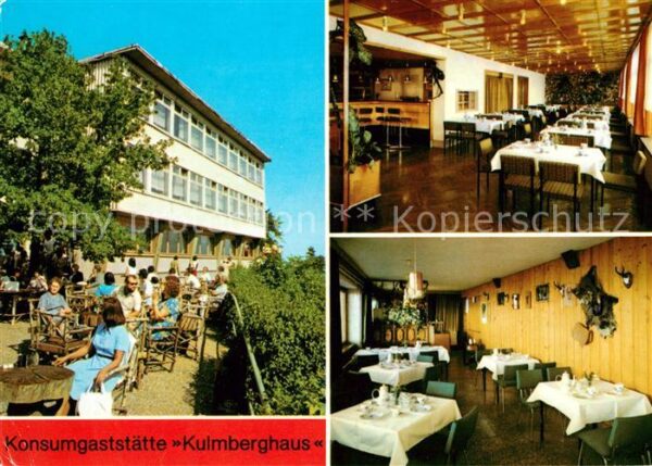 Saalfeld Saale Konsum Gaststätte Kulmberghaus Gnomenba