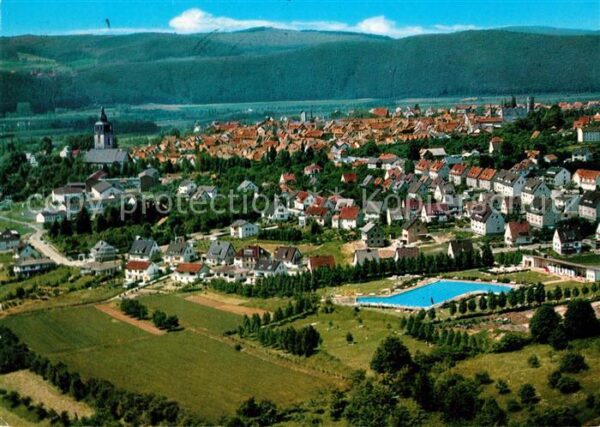 Bad Sooden-Allendorf Fliegeraufnahme Freibad Allendorf