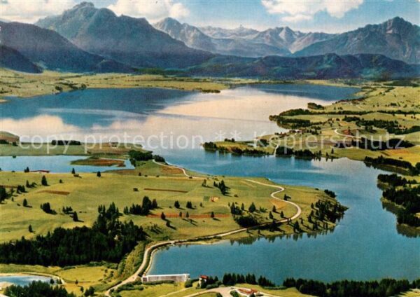 Forggensee Schwangau Staudamm Säuling Tiroler Hochgebirge