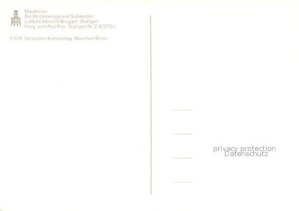Maulbronn Fliegeraufnahme Klosteranlage – Bild 2