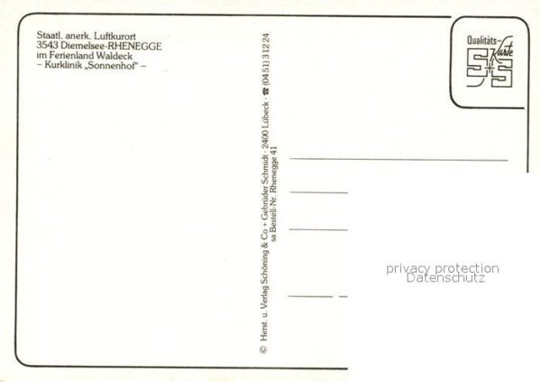 Rhenegge Ferienland Waldeck Kurlinik Sonnenhof – Bild 2