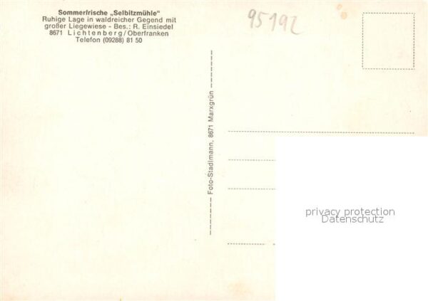 Lichtenberg Oberfranken Selbitzmühle – Bild 2