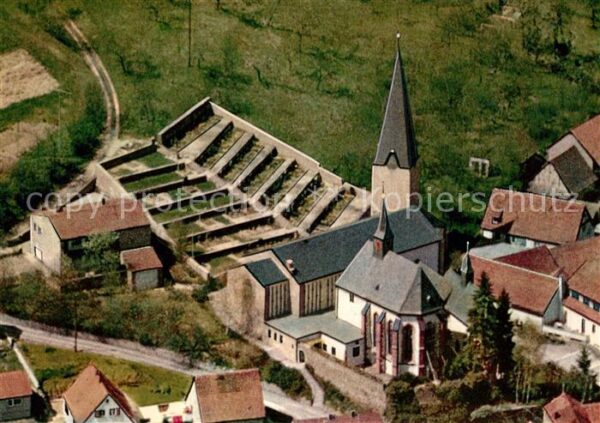 Hessenthal Spessart Fliegeraufnahme Wallfahrtskirche