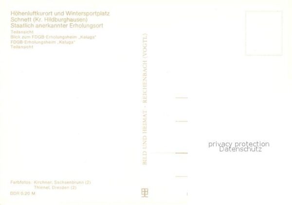 Schnett FDGB Erholungsheim Kaluga – Bild 2