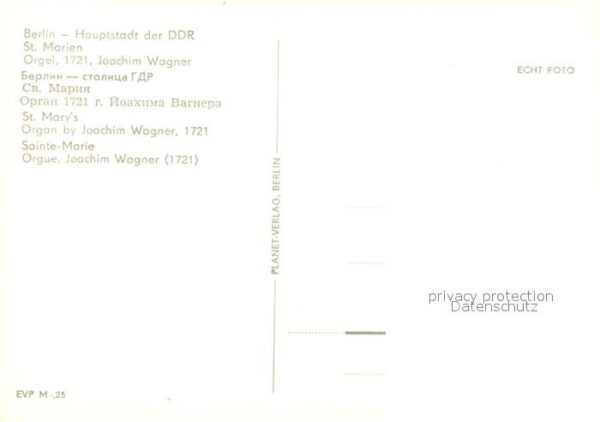 Kirchenorgel Berlin St. Marien – Bild 2