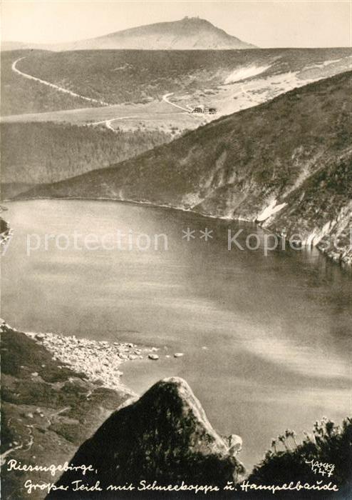 Foto Popp Nr. 147 Riesengebirge Grosser Teich Schneek