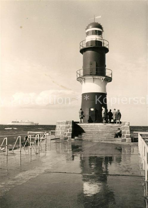 Leuchtturm Lighthouse Warnemünde Mole