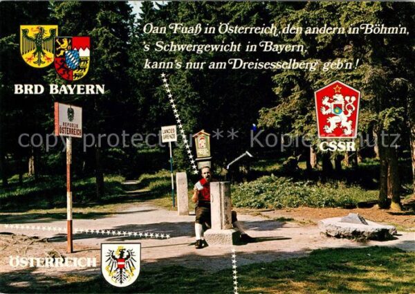 Grenze Douane Zoll Dreiländereck Dreisessel