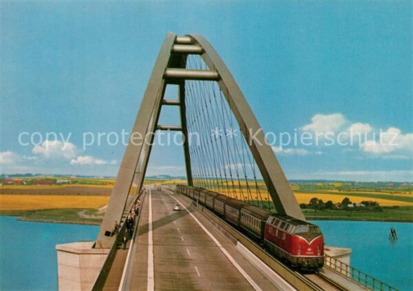 Eisenbahn Fehmarnsund-Brücke Vogelfluglinie Deuts