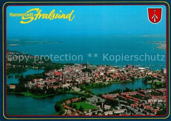 Stralsund Mecklenburg Vorpommern Fliegeraufnahme