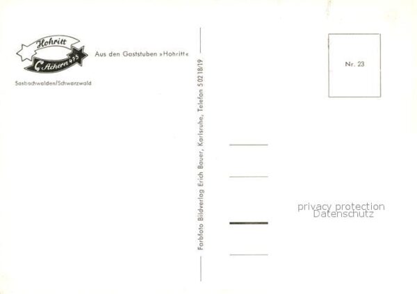 Sasbachwalden Gaststuben Hohritt – Bild 2