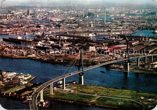 Hamburg Fliegeraufnahme Kühlbrandbrücke