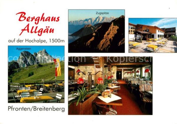 Pfronten Berghaus Allgäu Zugspitze Beritenberg