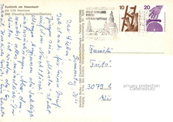 Clausthal-Zellerfeld Fliegeraufnahme Kurklinik am Hasenbach – Bild 2