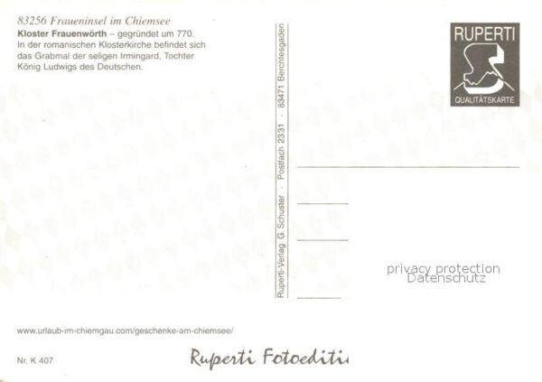 Fraueninsel Chiemsee Fliegeraufnahme – Bild 2