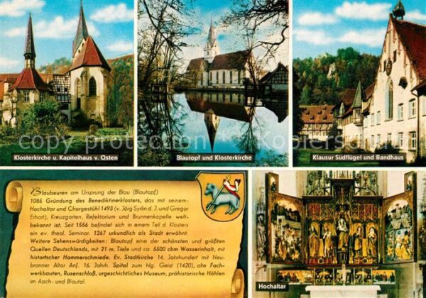 Blaubeuren Klosterkirche Kapitelhaus Blautopf Klau
