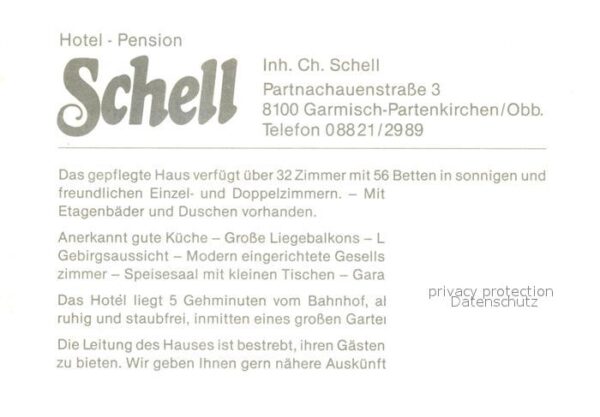 Garmisch-Partenkirchen Hotel Pension Schell – Bild 2