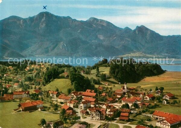 Kochel See Fliegeraufnahme Herzogstand Heimgarten