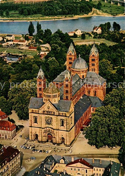 Speyer Rhein Fliegeraufnahme Dom Rhein