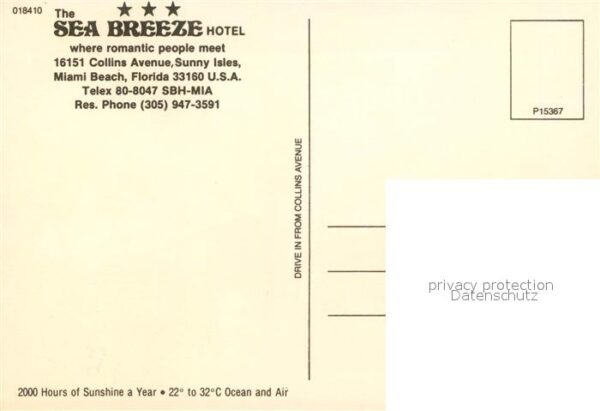 Miami Beach Sea Breeze Hotel – Bild 2