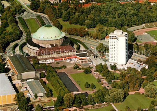 Hannover Fliegeraufnahme Stadthalle Hotel am Sta