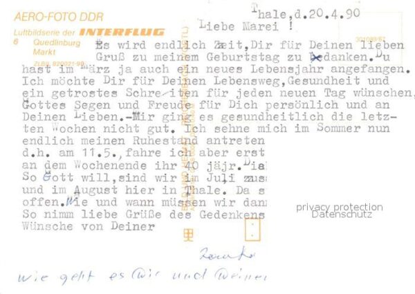 Quedlinburg Fliegeraufnahme Markt – Bild 2