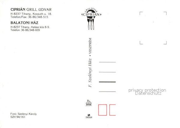 Tihany Ciprian Grill Udvar – Bild 2