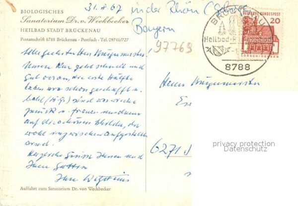 Brueckenau Bad Sanatorium Dr. v. Weckbecker – Bild 2