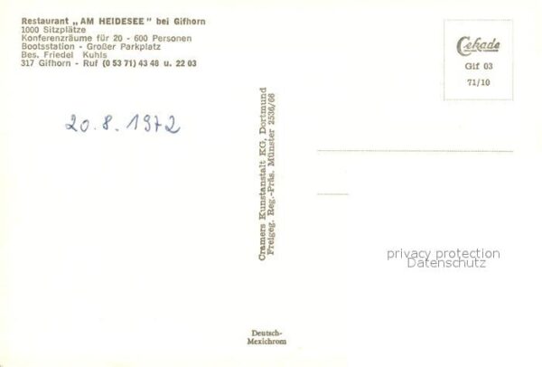 Gifhorn Restaurant am Heidsee Fliegeraufnahme – Bild 2