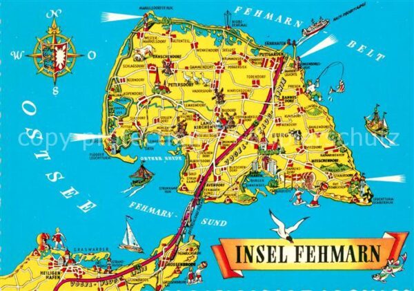 Fehmarn Ortungskarte Petersdorf Heiligenhafen