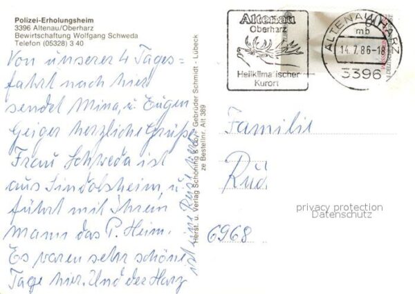 Altenau Harz Polizei-Erholungsheim – Bild 2