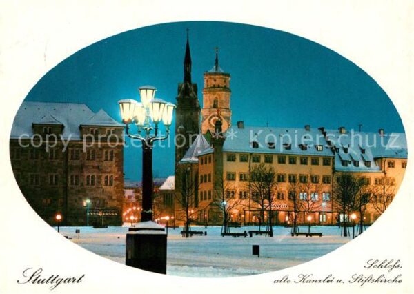 Stuttgart Schloss alte Kanzlei Stiftskirche
