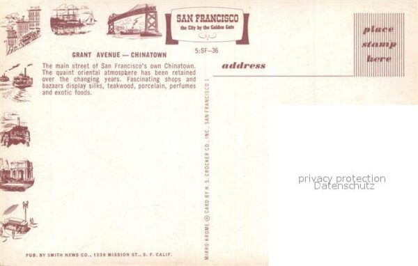 San Francisco California Grant Anenue Chinatown – Bild 2