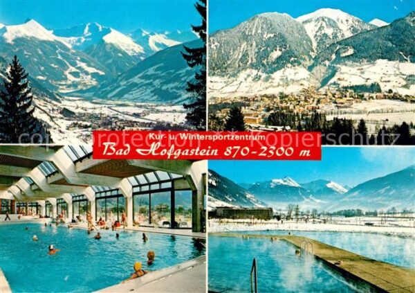 Hofgastein Bad Schwimmbad Winterpanorama