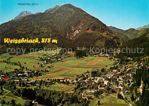 Weissbriach Reisskofel Fliegeraufnahme