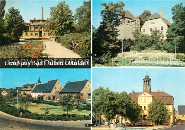 Bad Dueben Eisenmoorbad Platz der Jugend Burg Frei