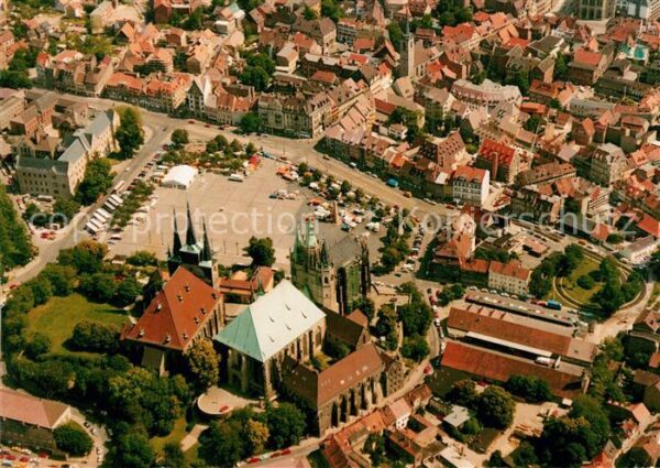 Erfurt Fliegeraufnahme Domplatz Mariendom Pfar