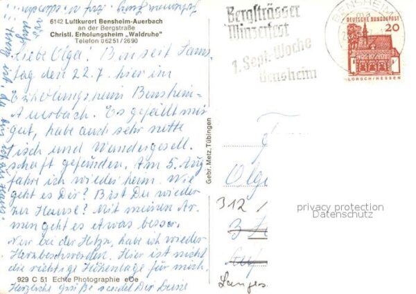 Auerbach Bergstrasse Christliches Erholungsheim Waldruhe – Bild 2