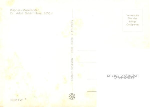 Kaprun Moserboden Adolf Schärf Haus – Bild 2