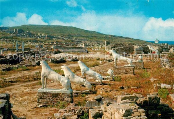 Griechenland Greece Delos Löwenskulpturen