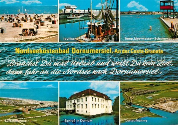 Dornumersiel Badestrand Fischerhafen Meerwasser Schw
