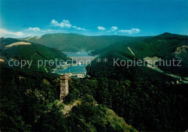 Bad Lauterberg Fliegeraufnahme Bismarckturm und Oderta