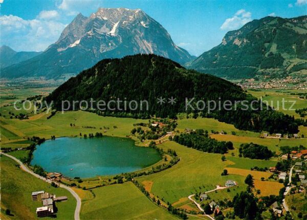 Aigen Ennstal Steiermark Fliegeraufnahme Putterersee mit Grimmin