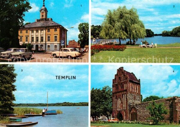 Templin Rathaus Stadtsee Lübbesee Prenzlauer-To