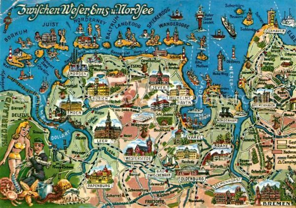 Bremen Zwischen Weser Ems und Nordsee Lageplan