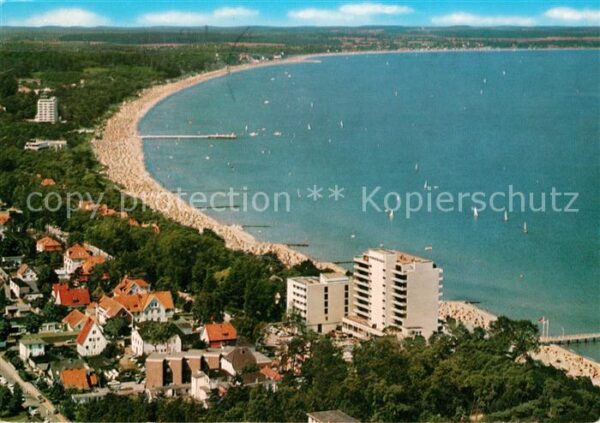 Timmendorfer Strand Fliegeraufnahme mit Strand