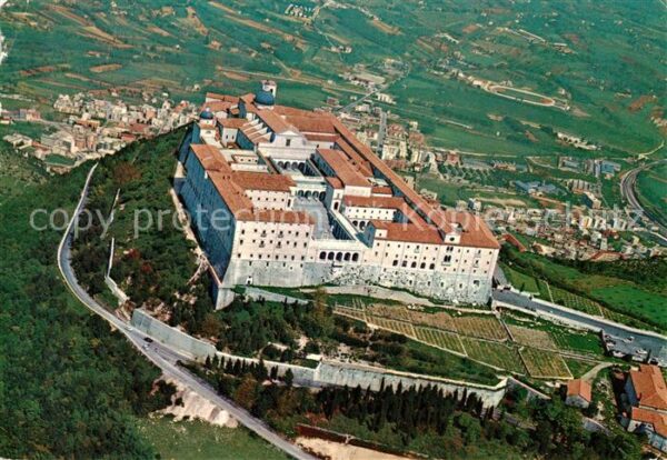 Montecassino Fliegeraufnahme Abbazio